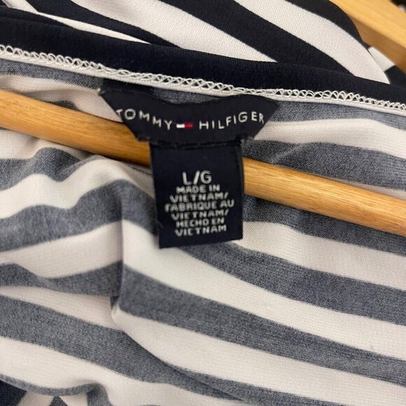 Tommy Hilfiger Womens Wrap Dress Size Large Nautical Classic Minimalist Vacation - Picture 4 of 5